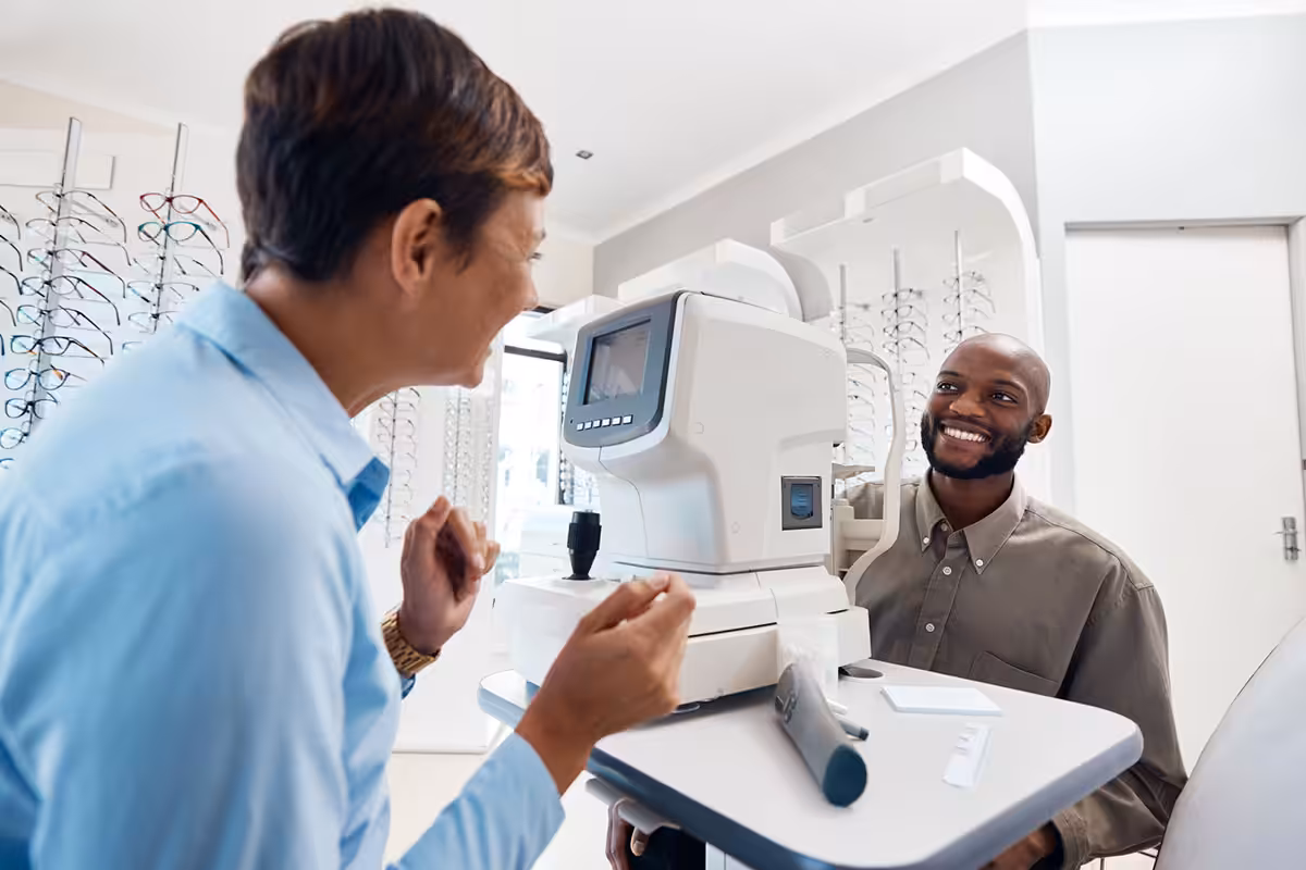 Retired Alberta educator enjoying comprehensive vision care coverage through ASEBP MyRetiree Plan benefits